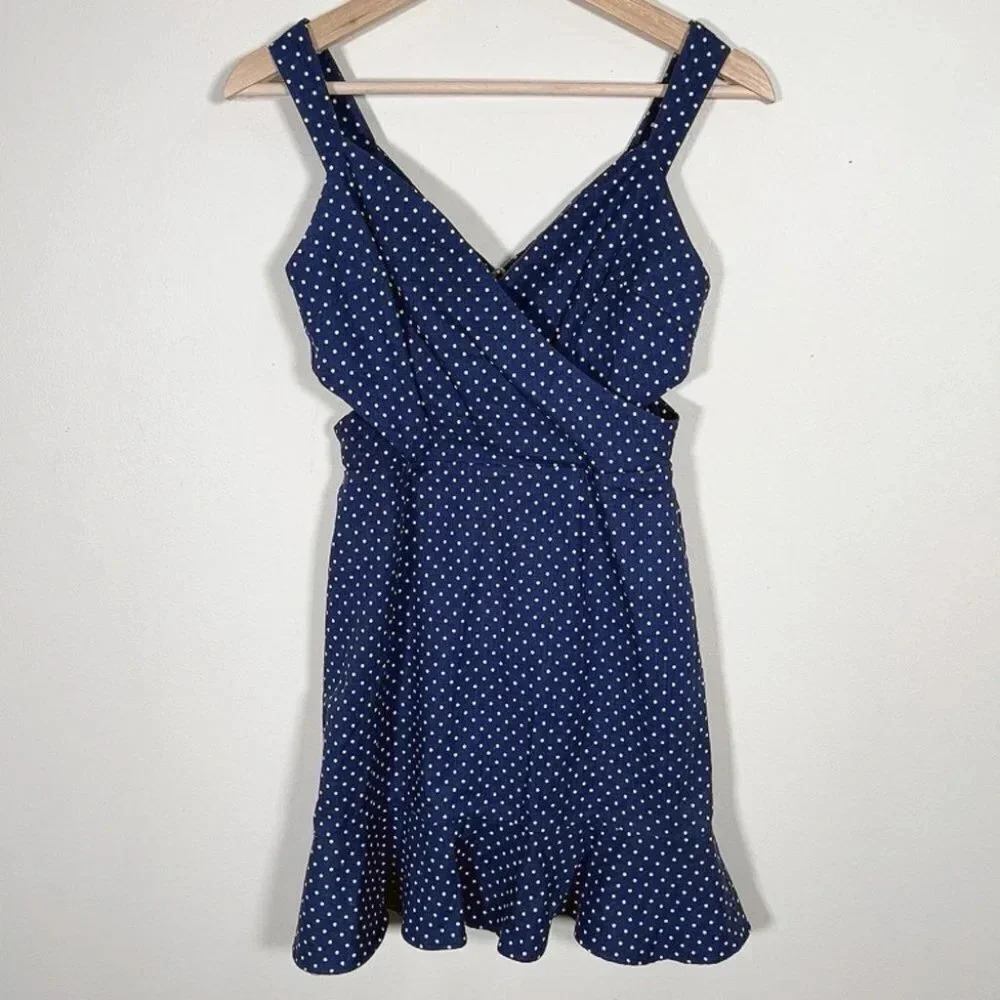 Anthropologie Greylin Cutoff Polka Dot Dress - Picture 3 of 12
